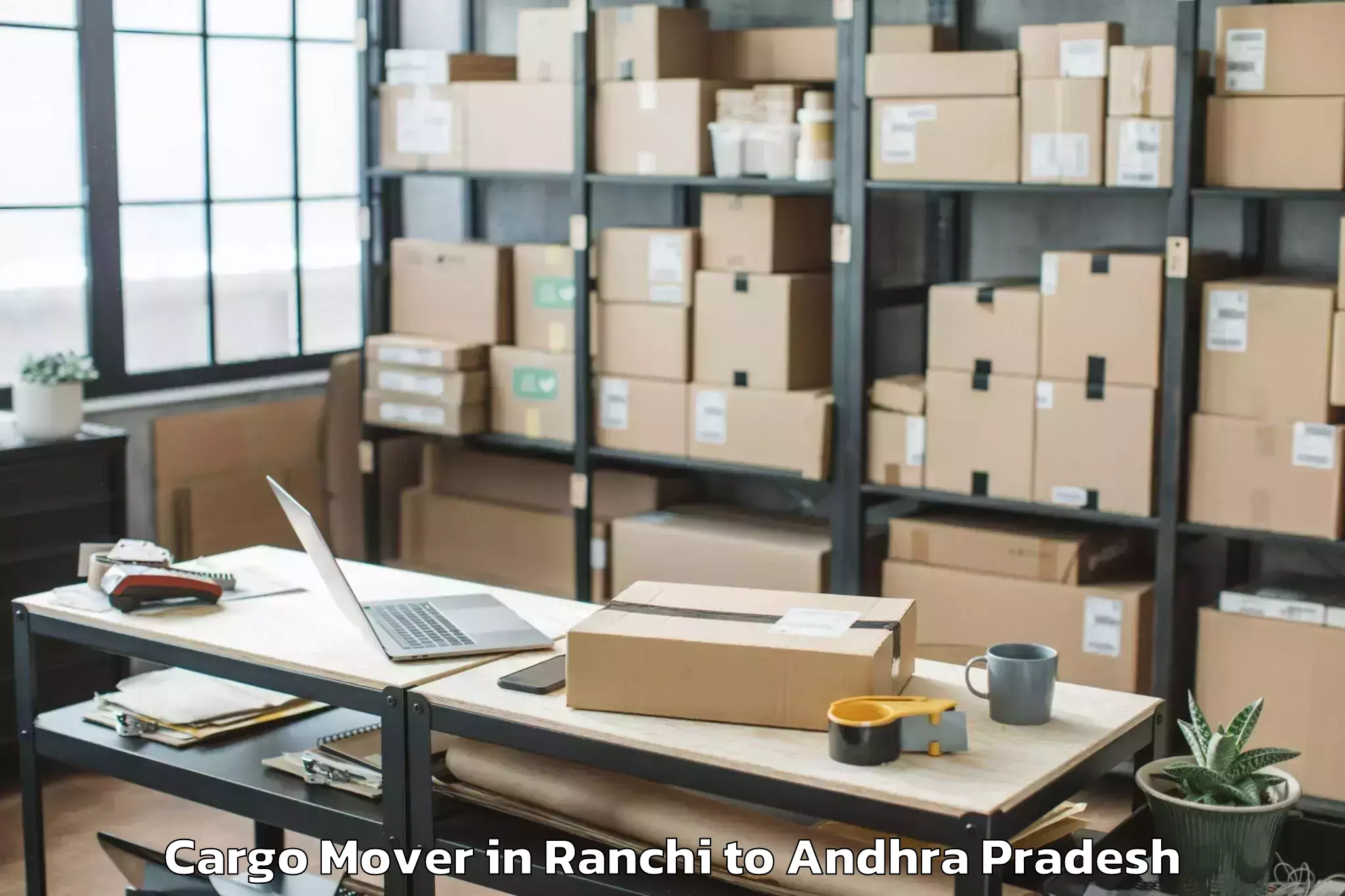 Book Ranchi to Jangareddygudem Cargo Mover Online